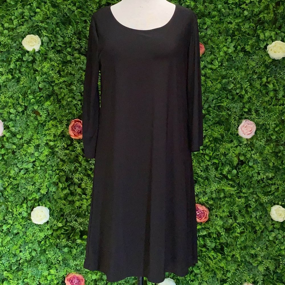 Split Sleeve Dress - Black